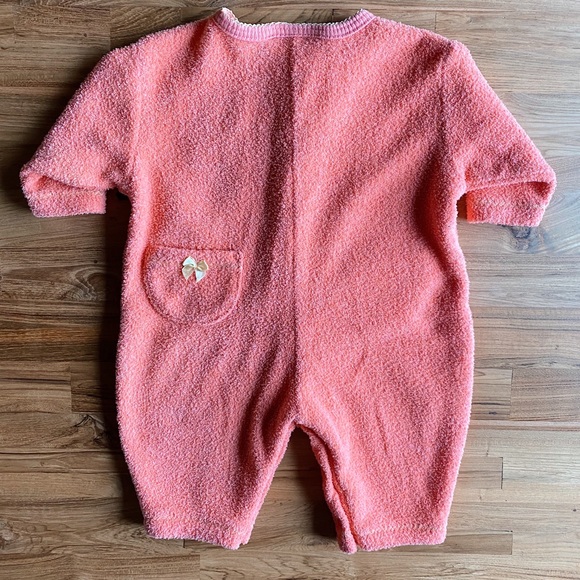 Vintage Baby Boots 6M Orange “Nature” Playsuit - Picture 4 of 4